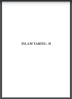 İslam Tarixi II